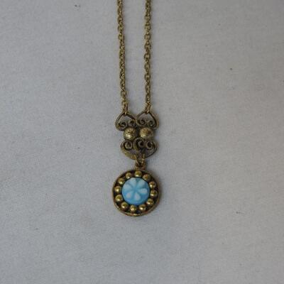 3 Dainty Flower Necklaces, Costume Jewelry - Vintage