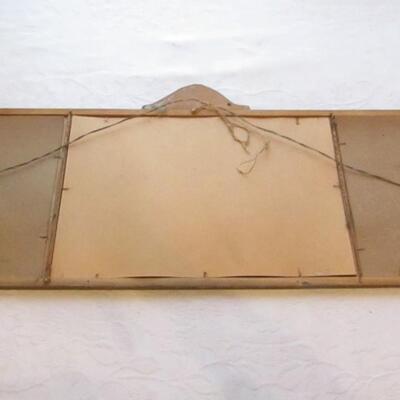 LOT 63  ANTIQUE HUNTING THEME MIRROR
