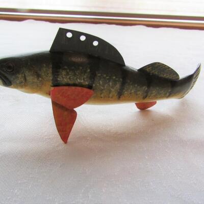 LOT 124  TWO ICE FISHING LURE SPEARING DECOYS
