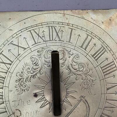 Lot 94: Antique 1630 Brass Sundial 