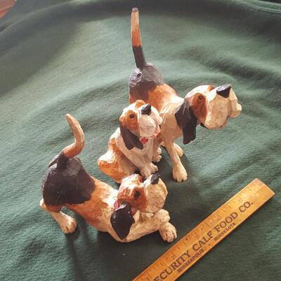Set of Tom Wolfe Carved Pack O' Dogs - #1