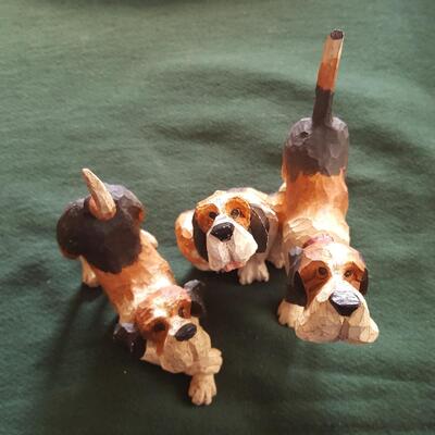 Set of Tom Wolfe Carved Pack O' Dogs - #2
