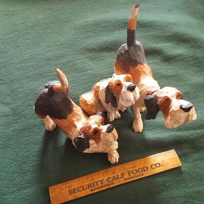Set of Tom Wolfe Carved Pack O' Dogs - #2