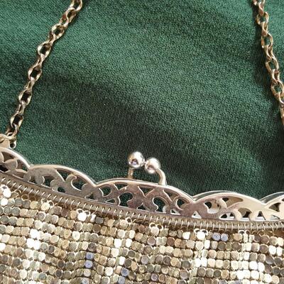 Vintage Silver Mesh Evening Bag