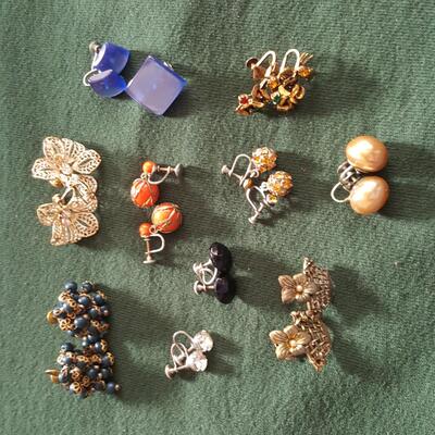 Bag of Vintage Earrings