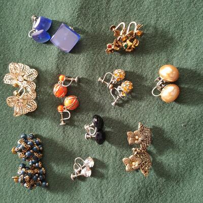 Bag of Vintage Earrings