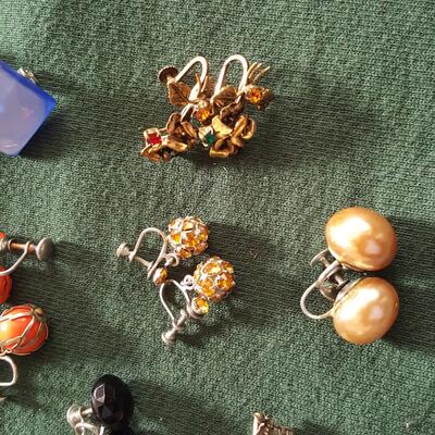 Bag of Vintage Earrings