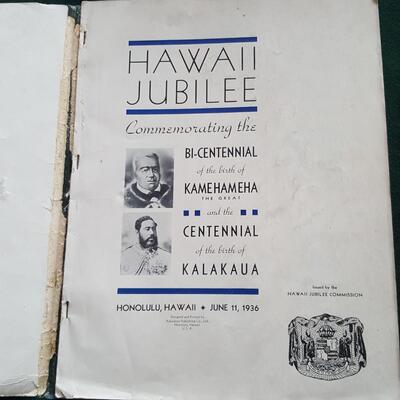 Hawaii 1936 Jubliee Souvenir Magazine