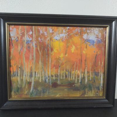 Water Color on Canvas, Signed