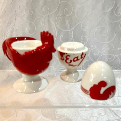 Kelloggâ€™s Rooster Egg Cup and  Salt & Pepper Set