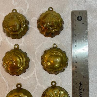 Vintage Brass Cake Molds
