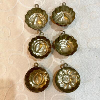 Vintage Brass Cake Molds