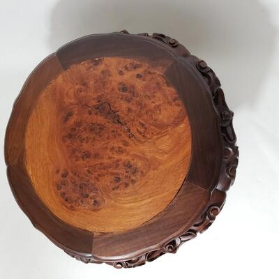 54A Intricate Carved Wood Stand
