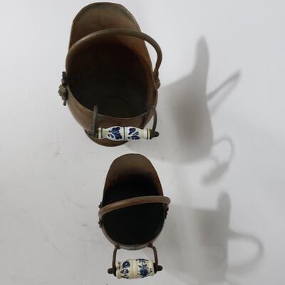 74B 2 Dutch Copper Kettles
