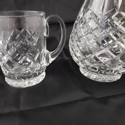 60A Waterford Pitcher & Glass Mug