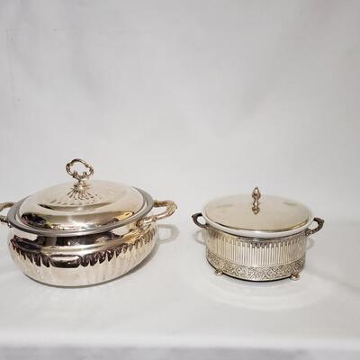 64A Two Covered Serving Bowls