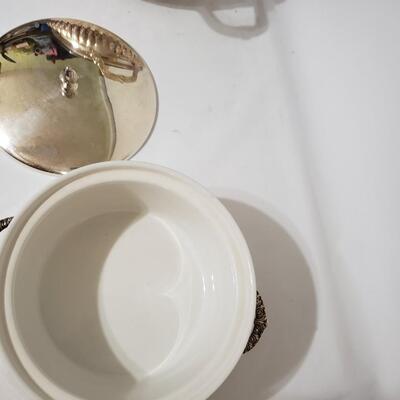 64A Two Covered Serving Bowls