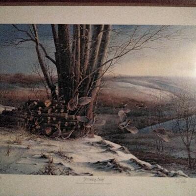 Terry Redlin Breaking Away Signed and Numbered 344/960