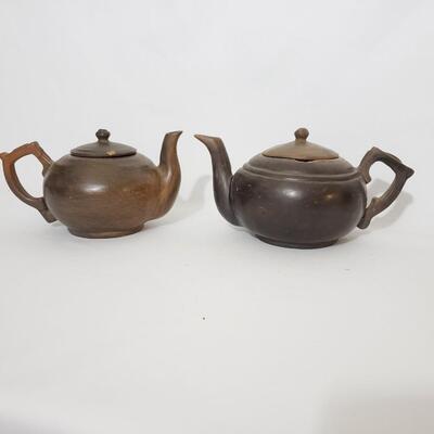 38A Two Haitian Pottery Teapots