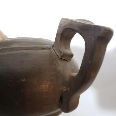 38A Two Haitian Pottery Teapots