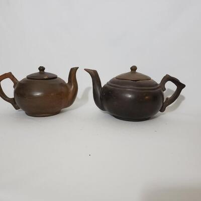 38A Two Haitian Pottery Teapots
