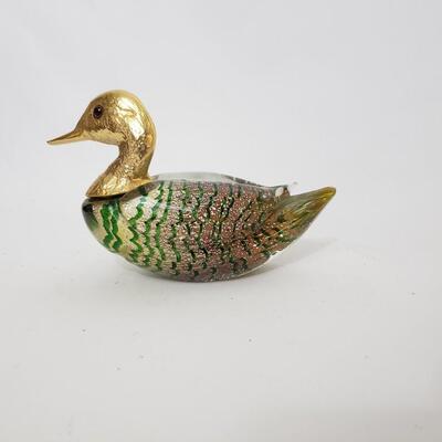 31A Art Glass Duck