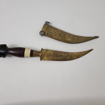 28A Middle Eastern Brass Knife