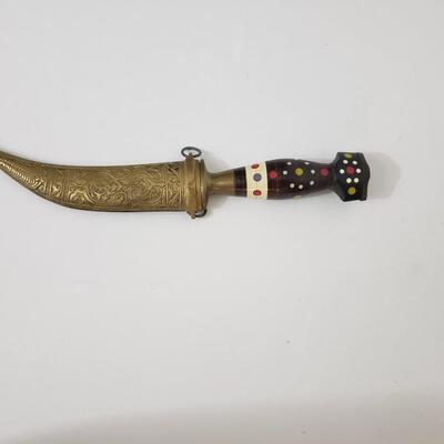 28A Middle Eastern Brass Knife