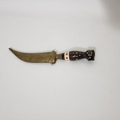 28A Middle Eastern Brass Knife
