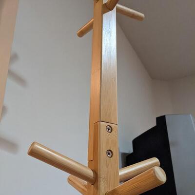 Solid Wood Hall Coat Rack