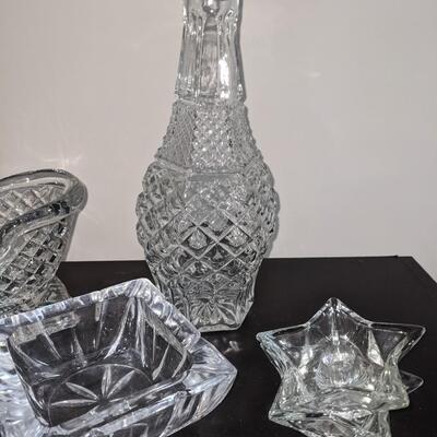 Clear Dazzling Decor, Cut Glass and Crystal