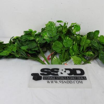 Craft lot: Faux Plant Picks, Green