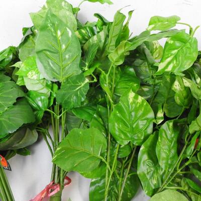 Craft lot: Faux Plant Picks, Green