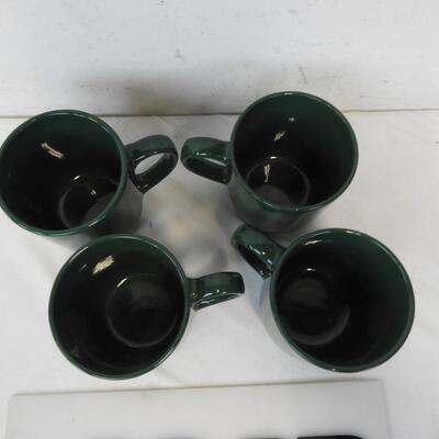 The Home Collection 4 Hunter Green Mugs Set