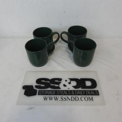 The Home Collection 4 Hunter Green Mugs Set