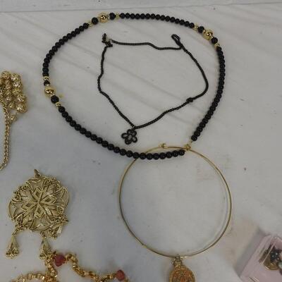Vintage Costume Jewelry Set, Fancy and Casual Necklaces, Assorted Colors