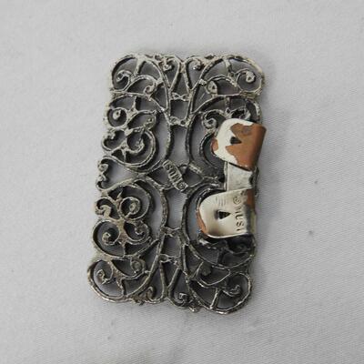 Vintage 4 Decorated Musi Gold and Silver Colors, Chandelier Crystal