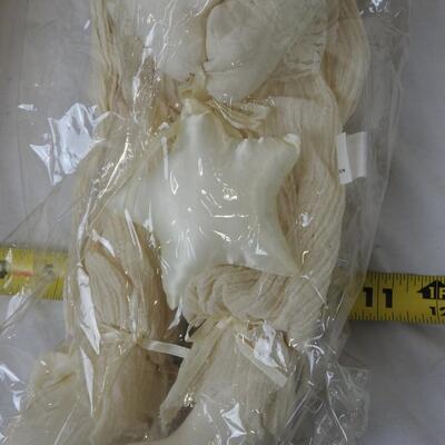 2 Snow Bear Collectables 17" and 2 Girl and 1 Boy Angel Bunnies-17" Muslin