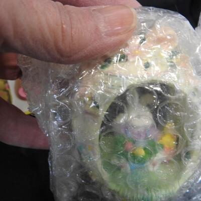 15 pc Easter Lot: 6 figurines, 4 bells and decorative eggs.