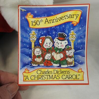 150th Anniversary Charles Dickens "A Christmas Carol" Bears, Papa, Mama, Baby
