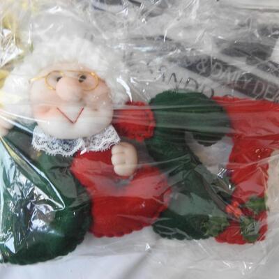 12 pc Christmas Lot: Rocking Chair w/Bear, table decor and hanging decor, etc
