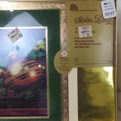 New Old Stock: Christmas Cards and Envelopes 4 boxes, 18 each box.
