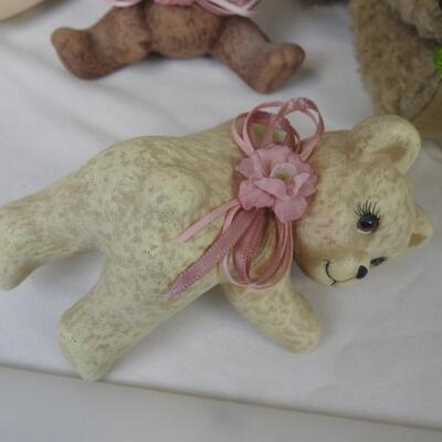 10 pc Home Decor, Bear Figurines, Candles, Clocks, Swan, Geometric Oil Candle