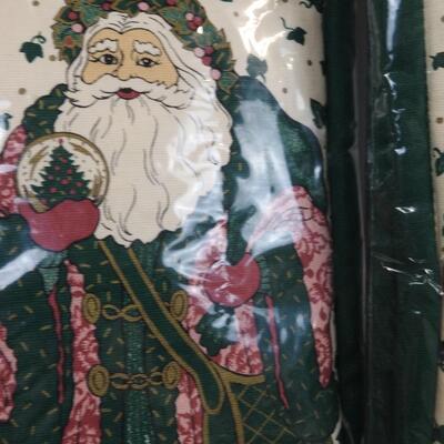 New Old Stock Christmas Lot: Pot Holders, Table Cloth, Kitchen Towels, etc