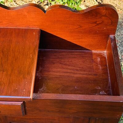 Lot 189: Vintage Primitive Petite Pine Cabinet/Dry Sink