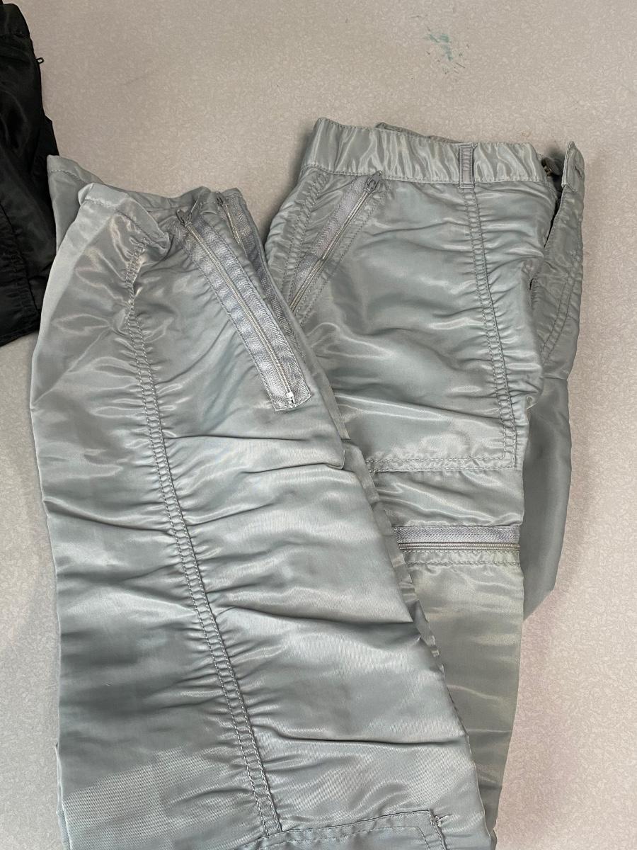 Pair Of Retro 1980S Nylon Break Dancing Multi Zipper Pants Bugle Boy  Countdown Parachute | Estatesales.Org