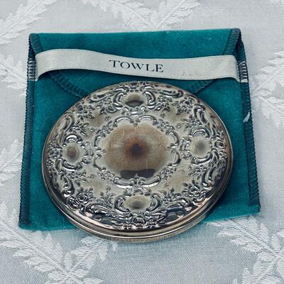 VINTAGE TOWLE STERLING SILVER PURSE MIRROR