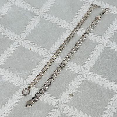 2 STERLING SILVER STARTER BRACELETS FOR CHARMS