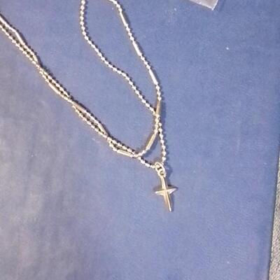 Twin Strand Cross Necklace