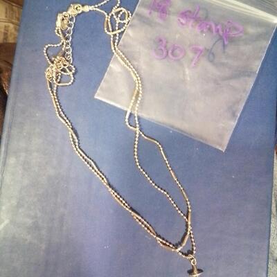 Twin Strand Cross Necklace